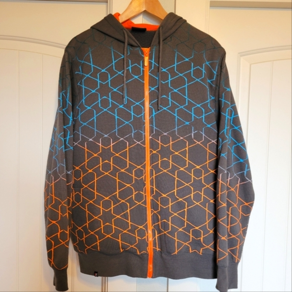 Amplify Men's Striped Zip Hoodie